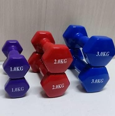 Продаю гантели, 1кг 2кг 3кг

гантели помогают быть в форме похудеть
