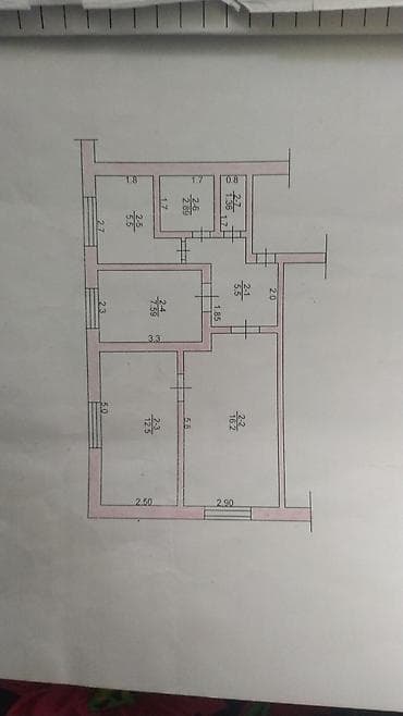 московская район: 3 комнаты, 51 м², Хрущевка, 1 этаж, Старый ремонт — 2