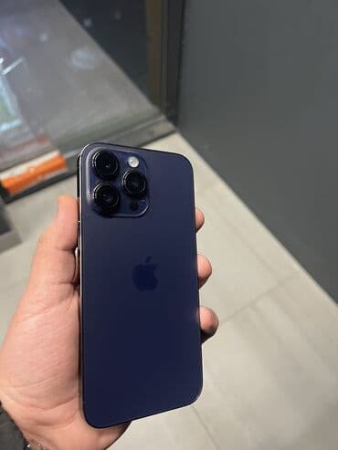 IPhone 14 Pro Max, Б/у, 256 ГБ, Deep Purple, Защитное стекло, 86 %