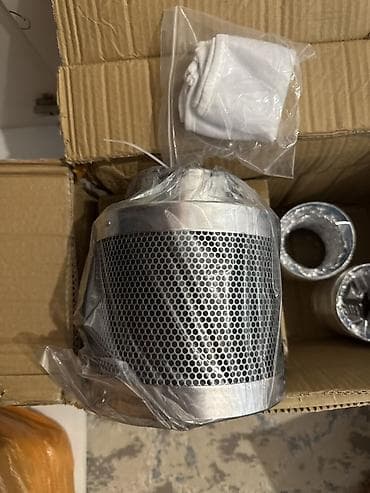 raspberry pi 4: Угольный фильтр для вентиляции Описание: - Цилиндрический канальный — 1