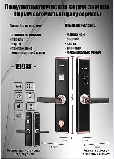 Металлические сейфовые двери: Электронные дверные замки «Чанъ Ань» 	🔒 Современные электронные замки — 6