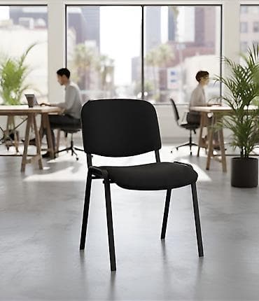 Офисный стул, цвет - Черный, Другой материал