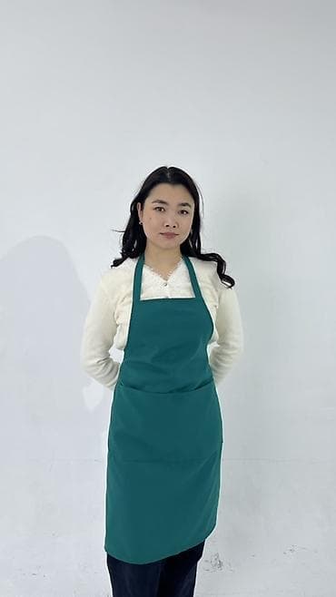 мурской одежда: Фартук унисекс с нагрудником и большим передним карманом - Модель — 4