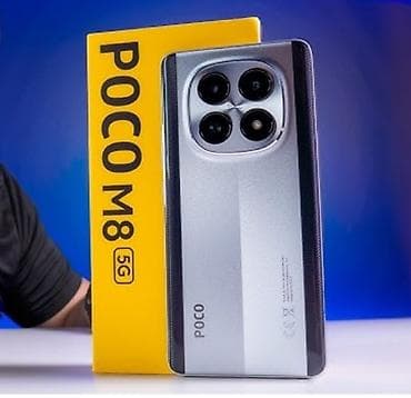 Уюлдук телефондор жана аксессуарлар: Poco M8, 256 ГБ, түсү - Күмүш — 1