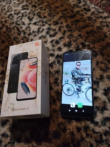 redmi note 11 lite: Redmi, Redmi Note 12, Б/у, 256 ГБ, цвет - Голубой, eSIM — 3