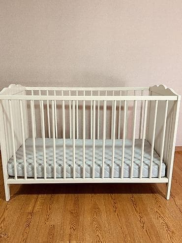 Балдар дүйнөсү: Новая детская кроватка от IKEA классического дизайна, не была в — 2