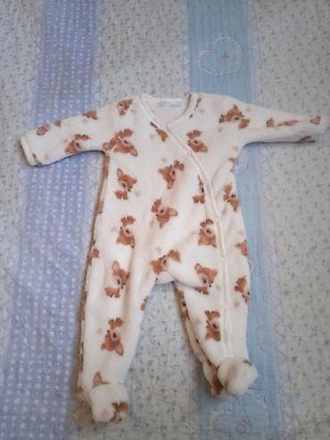 декор шуба: Боди, цвет - Бежевый, Б/у — 1