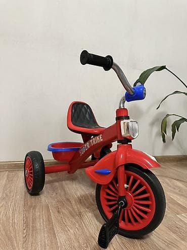 trike: Детский трехколесный велосипед Super Trike - Яркий красно‑синий — 3