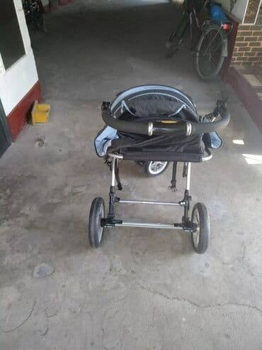 коляска детская цена бишкек: Коляска, цвет - Черный, Б/у — 1