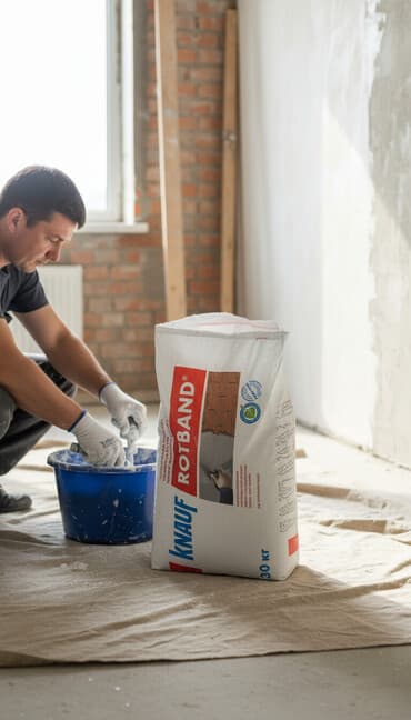 Штукатурка Knauf, Гипсовая, Ручного нанесения, Универсальная