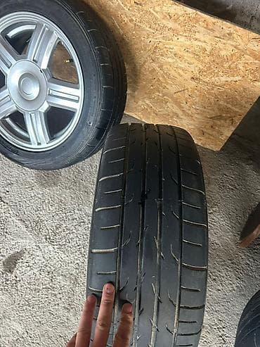 Шиналар жана дисктер: Дөңгөлөктөр монтажда 195 / 45 / R 15, Жай, Жаңы, Комплект, Куйма — 1