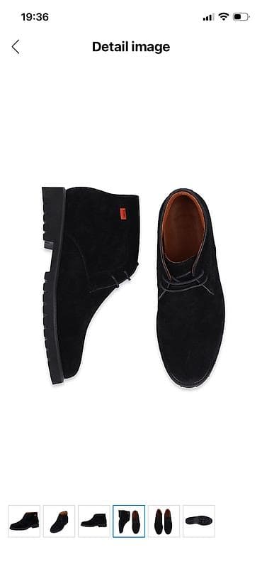 Мужская обувь: Мужские ботинки-дезерты из чёрной замши. От бренда Young age. Привезли — 3