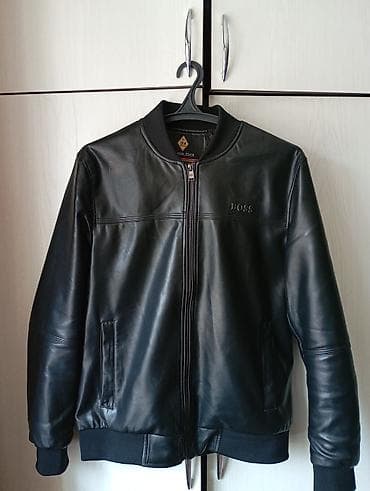 кожаный куртки мужские: Куртка, L, Без утеплителя, Манжеты на рукавах — 2