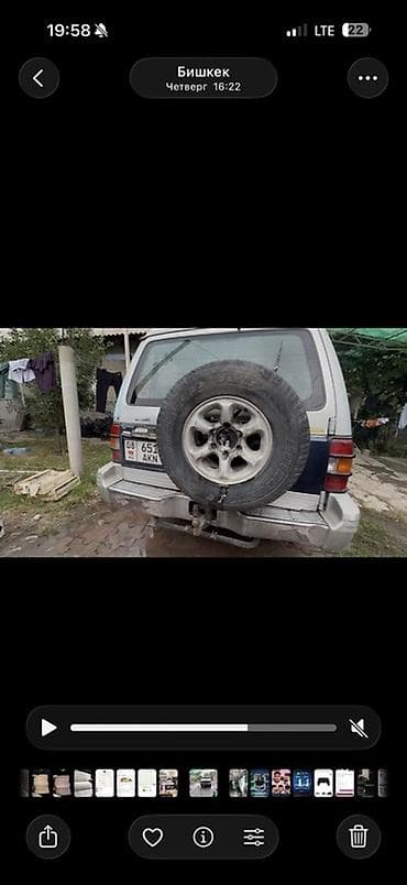круглый: Mitsubishi Pajero: 1994 г., 2.8 л, Механика, Дизель, Внедорожник — 6
