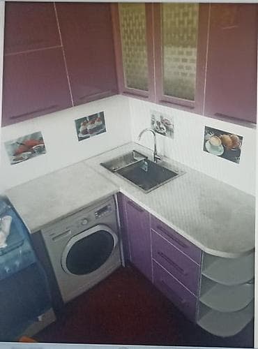 стенка кухный: Кухонный гарнитур, Б/у, цвет - Фиолетовый — 5