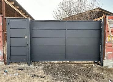 Распашные ворота: Стальные, Автоматические, Другой бренд, Для частного дома, С калиткой, Оптом, Новый, Бесплатная установка — 6