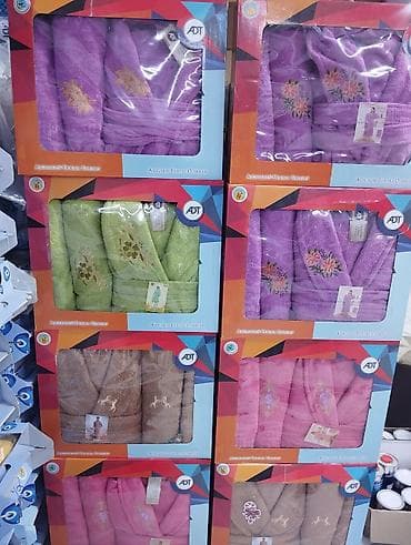 махровые халаты: Наборы банных халатов и аксессуаров. 1) Семейный комплект Verona — 2