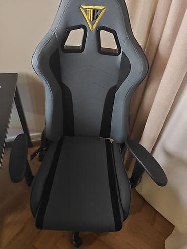 Игровые кресла: Игровое кресло, С колесиками, цвет - Серый — 2