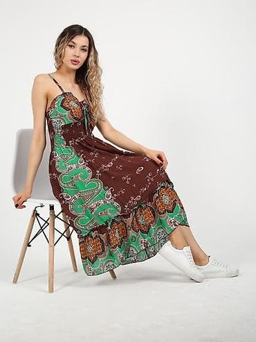 Кофты, свитеры: Сарафаны размер стандартный (42-48) ткань штапель производство Инди — 6