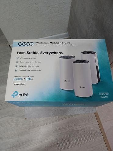 Модемы и сетевое оборудование: Модем TP-Link Deco M4 (AC1200) — домашняя Mesh Wi‑Fi система из 3 — 2