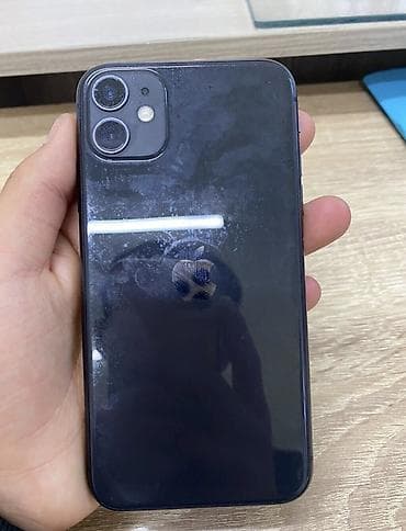 IPhone 11, Б/у, 128 ГБ, Черный, Зарядное устройство, Чехол, Кабель, 74 %