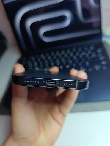 телефоны до 5к: IPhone 16 Pro Max, Новый, 256 ГБ, Black Titanium, 100 % — 8