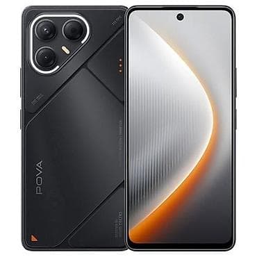 Tecno Pova 7, Б/у, 128 ГБ, цвет - Черный, 1 SIM