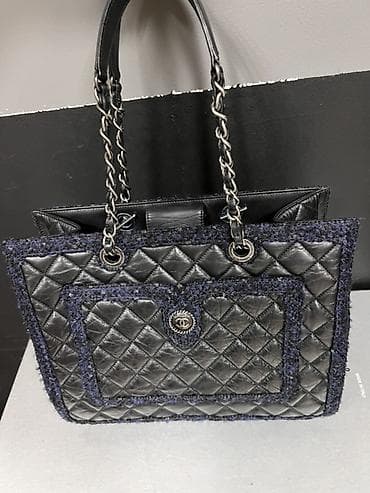 chanel оригинал: Классическая сумка, Chanel, Италия, Материал: Комбинированный материал, Стеганая модель, Женские — 10