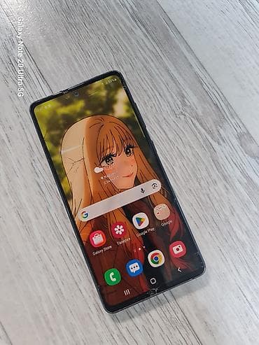 Samsung Galaxy S20 Plus, Колдонулган, 128 ГБ, түсү - Көгүлтүр, 1 SIM, 2 SIM, eSIM — 1