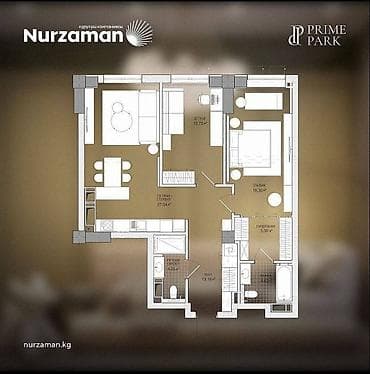 central park: 3 комнаты, 123 м², Элитка, Готовая ПСО (под самоотделку) — 4