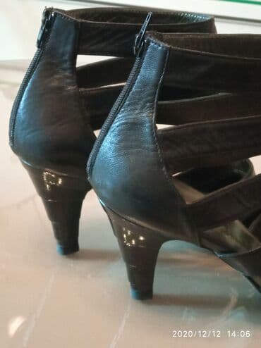 фирменная обувь из италии: Туфли, 37, Marco Tozzi, Б/у, цвет - Черный, Самовывоз — 5