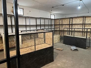 стелажи витрины: Торговое оборудование для магазина/склада: металлические стеллажи и — 1