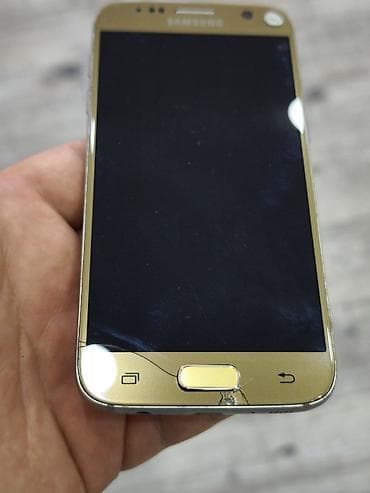 galaxy 22: Samsung Galaxy S7, Б/у, цвет - Золотой, 2 SIM — 1