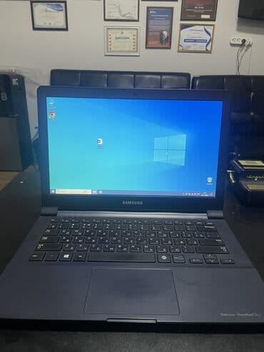 обмен ноутбука на новый: Ноутбук, Samsung, 4 ГБ ОЗУ, 14 ", Б/у, Для несложных задач, память NVMe SSD — 2
