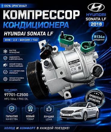 100: Компрессор кондиционера для Hyundai Sonata LF - Применяемость — 1