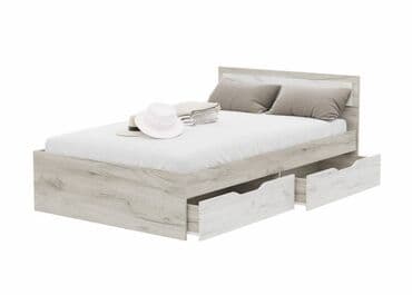 стенд: Гармония Кровать с ящ., крафт серый/крафт белый, Стендмебель/Россия — 3