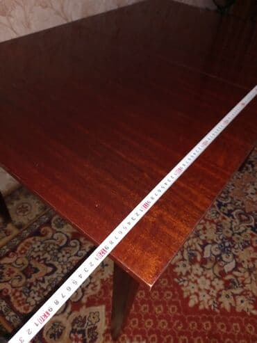 деревянный обеденный стол раздвижной: Стол трансформер Для кухни, Раскладной стол, цвет - Коричневый — 9