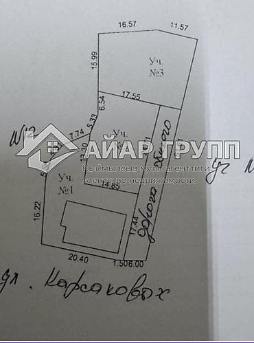 Земельные участки: 4 соток, Для строительства — 1