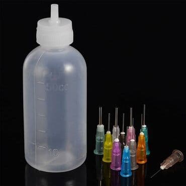 рем комплект: Бутылка-аппликатор для жидкого флюса, 50 мл с 11 шт - наконечниками — 4