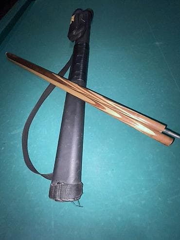 Бильярдные столы: Бильярдный кий разборный + чехол - Двухсоставной кий с резьбовым — 2