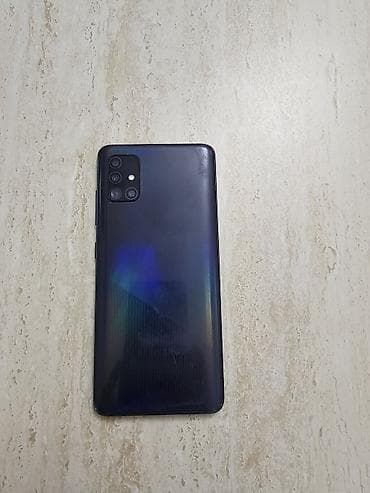 Samsung Galaxy A51, Б/у, 64 ГБ, цвет - Черный, 2 SIM