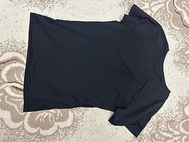 накидка на купальник: Базовый черный рашгард - Цвет: глубокий чёрный - Крой: прямой — 2