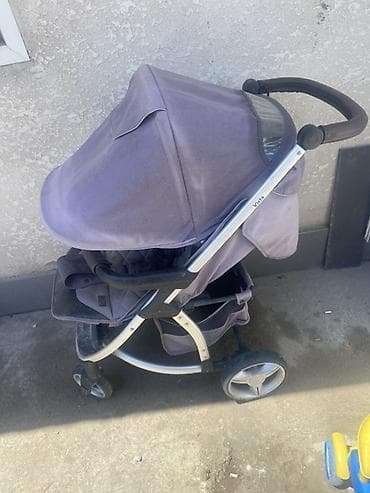 peg prego: Детская прогулочная коляска UPPAbaby Vista (серо-лиловый текстиль) - — 1