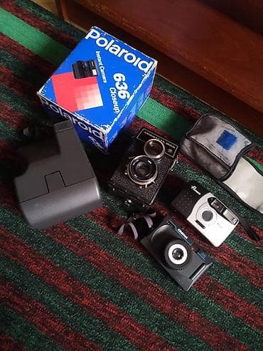 polar: Набор плёночных и моментальных фотоаппаратов + аксессуары. Polaroid — 1