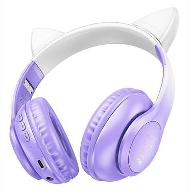 Аудиотехника: HOCO W42 Cat Ear BT гарнитура - Форм‑фактор: накладные — 6