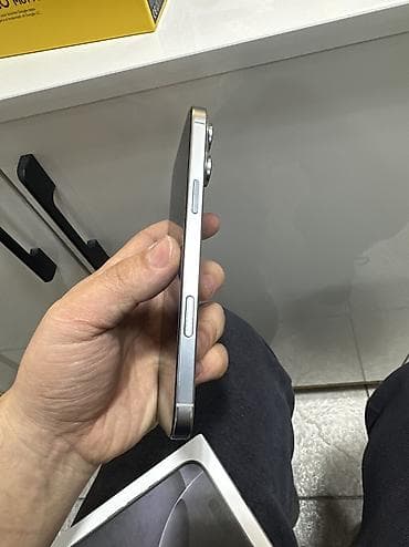 note 9 s: IPhone 16 Pro Max, Б/у, 1 ТБ, Серебристый, Зарядное устройство, Коробка — 4