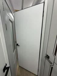 осб панели: Межкомнатная дверь со стеклом, Двустворчатая, цвет - Белый — 26