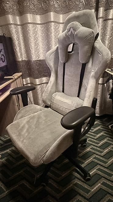 игровой кресла: Игровое кресло, С колесиками, цвет - Серый — 6