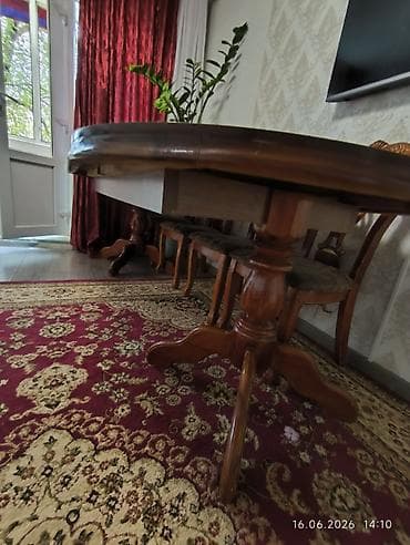 foldable table: Стол для зала, Б/у, Складная, Овальная — 4