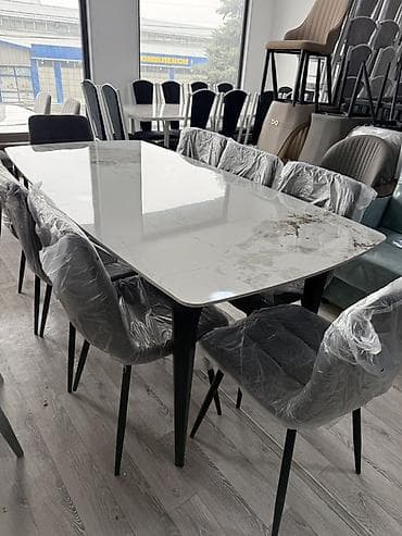 кухини стол: Обеденные столы с прямоугольной столешницей - Современный дизайн — 2